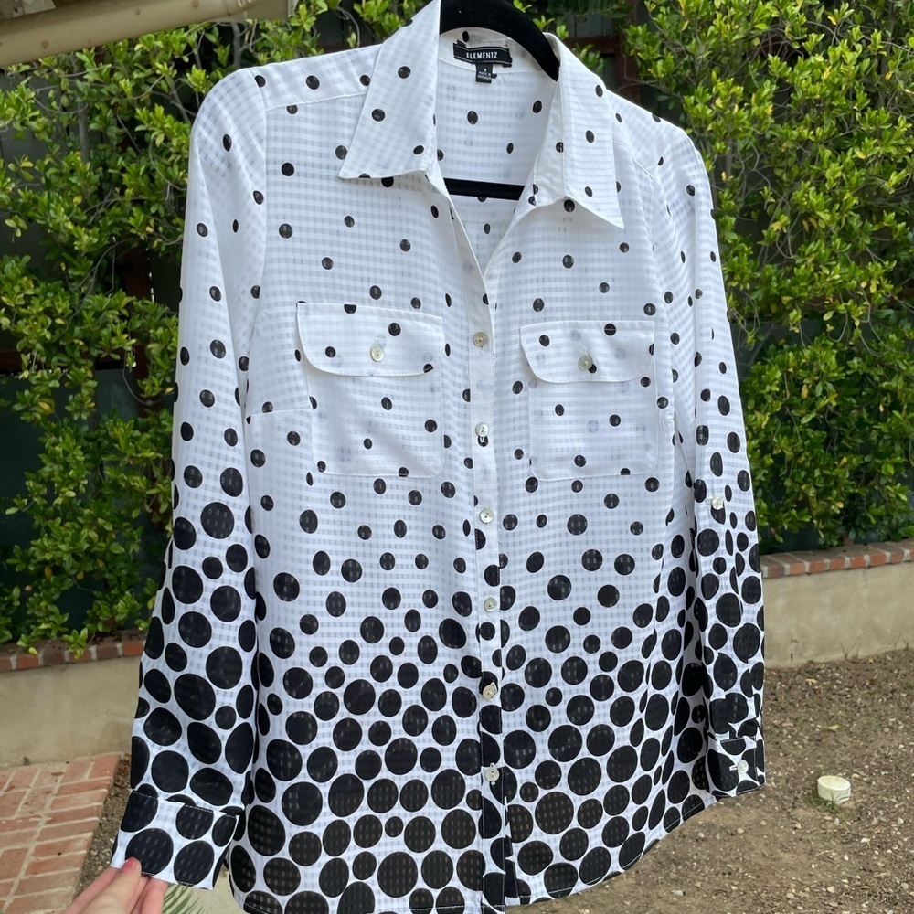 Elementz polka dot blouse